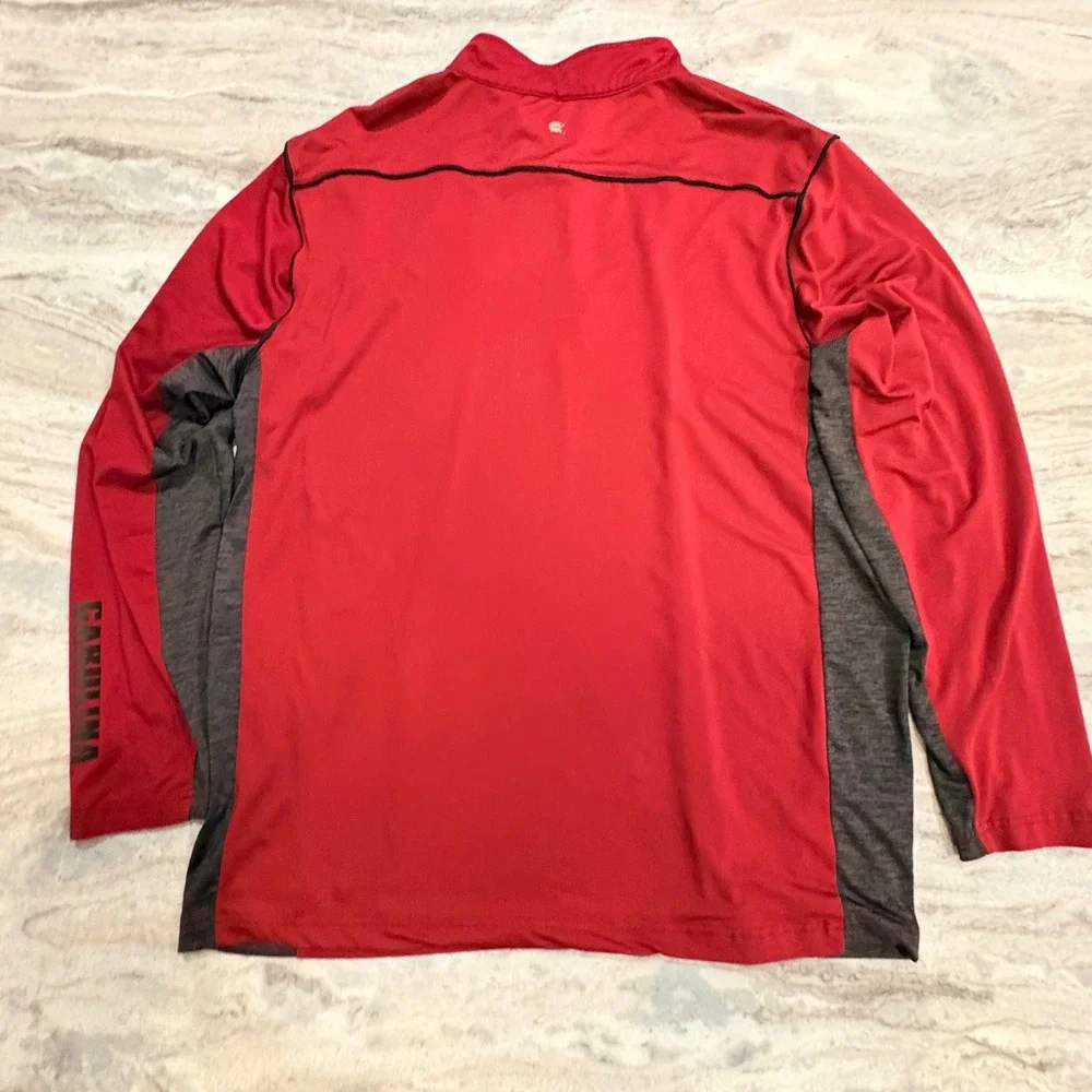 South Carolina Gamecocks Quarter Zip Pullover Shirt Garnet Black Adult‎ XL USC